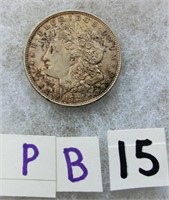 PB15- 1921 Morgan silver dollar