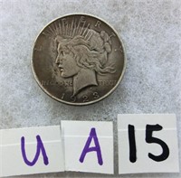 UA15- 1923D Peace silver dollar