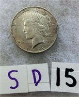 SD15- 1922 Peace silver dollar