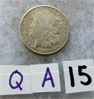 QA15- 1921 Morgan silver dollar