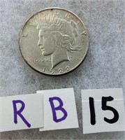 RB15- 1922S Peace silver dollar