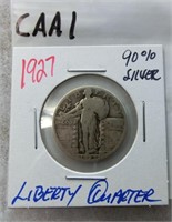 CAA1- 1927 standing liberty quarter