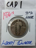 CAD1- 1926S standing liberty quarter