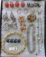 C2-lot costume jewelry (tray not for sale)