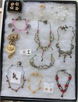 A2- lot of costume jewelry (tray does not sell)