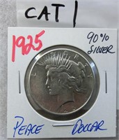 CAT1- 1925 Peace silver dollar