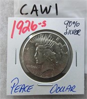 CAW1- 1926S Peace silver dollar