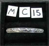MC15- sterling bangle bracelet