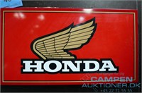 Metalskilt m/Honda logo, 90x50cm