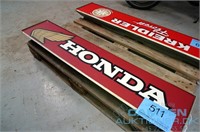 LED-lysskilt 12V m/Honda-logo, 122x26cm