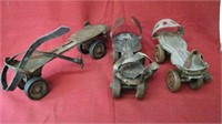 Set of 3 Assorted Vintage Roller Skates