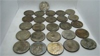 Lot of 21 Assorted "Ike" Dollars