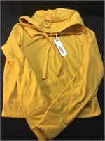 CottonOn mustard yellow crop top hoodie - xs