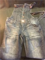 Tinseltown’s denim bib skinny jeans - small