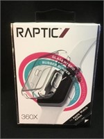 Raptic 360X glass hybrid screen protection rubber