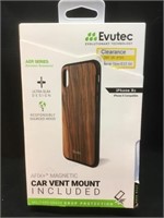 Evutec iPhone XS phone case & car vent mount