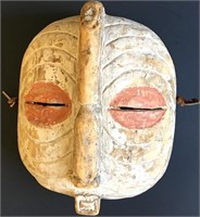 Native Hand Carved Mask 10"