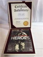 Autographed Oliver north American heroes in