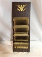 Metal advertising letter holder for TWOMEY