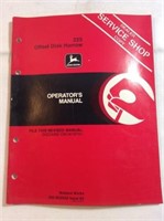 John Deere offset disk operators manual