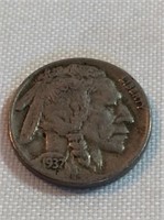 1937 Indian head buffalo nickel