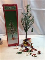 Vintage 18 inch revolving musical tree in