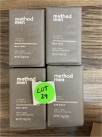 Method mens scent 6oz x4 bars bar soap