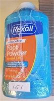 NEW Rexall medicated foot powder, lot of 3