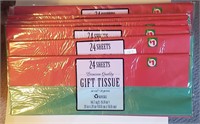NEW 24 sheets of gift tissue. Lot of 15