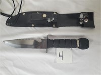 Survival knife and belt