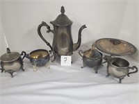 Coffee-Tea Silver plates set