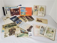 lot of Holiday and Post Cards