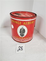 Metal Prince Albert Tobacco Can