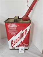 Early metal 1 gallon gas can