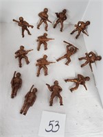 Vintage Army Men made of a heavy plastic