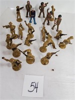 lot of vintage Army Men some plastic and metal