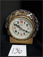 Vintage glass encased clock