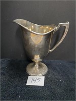 Marked silver plate water pitcher