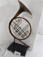 Instrument art work from a horn