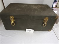 Wooden box with latches