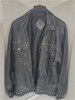 Leather Coat by Raw Blue
