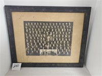Early class picture framed