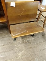 Old cast framed school desk