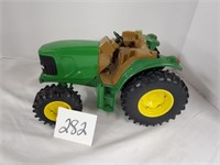 Green toy tractor