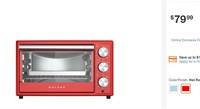 Galanz 0.9 Cu.Ft Retro Hot Rod Red Toaster Oven