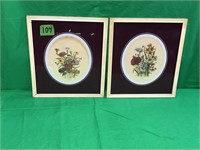 2 Framed “Loudon Florals 1783-1843” Pictures