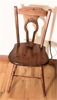 Lot #4134 - Pine side chair with boot jack