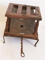 Lot #4153 - Primitive Pine and Punch tin buggy