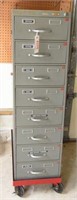 Lot #4208 - Eight drawer Heavy Duty parts cabinet