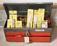 Lot #4212 - Heavy Duty tool box with several